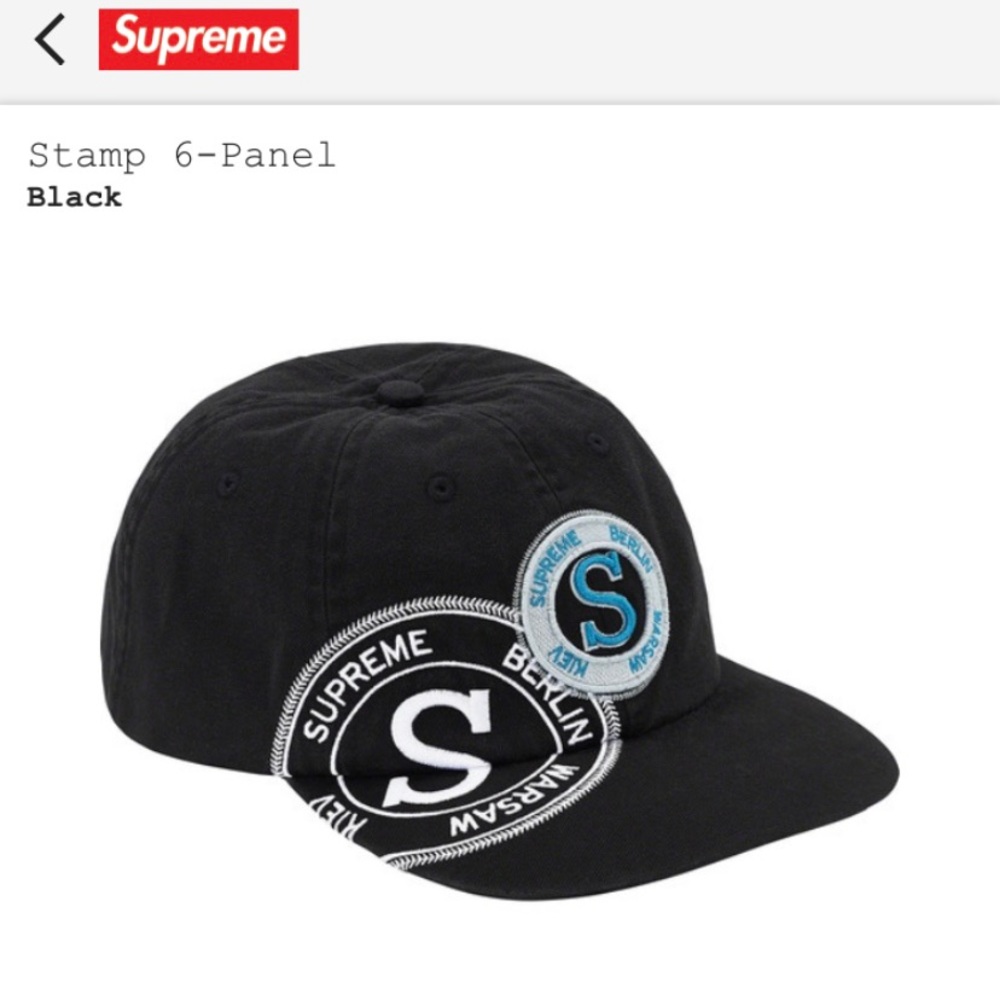 Dead stock supreme 6 panel hat